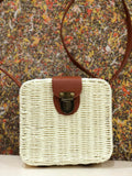 THE SQUARE SHAPE BAMBOO ARMY SLING BAG FOR WOMEN -SKBSSQ001