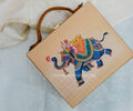 Elephant Designer Best Selling Printed Collection in Suitcase Style Hand Bag For Women-JCSSB001E