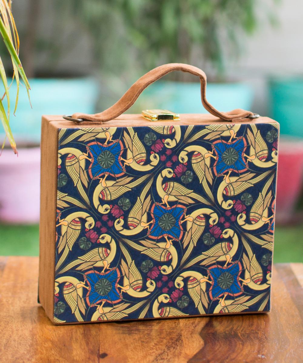 Parrot Designer Best Selling Printed Collection in Suitcase Style Hand Bag For Women-JCSSB001P