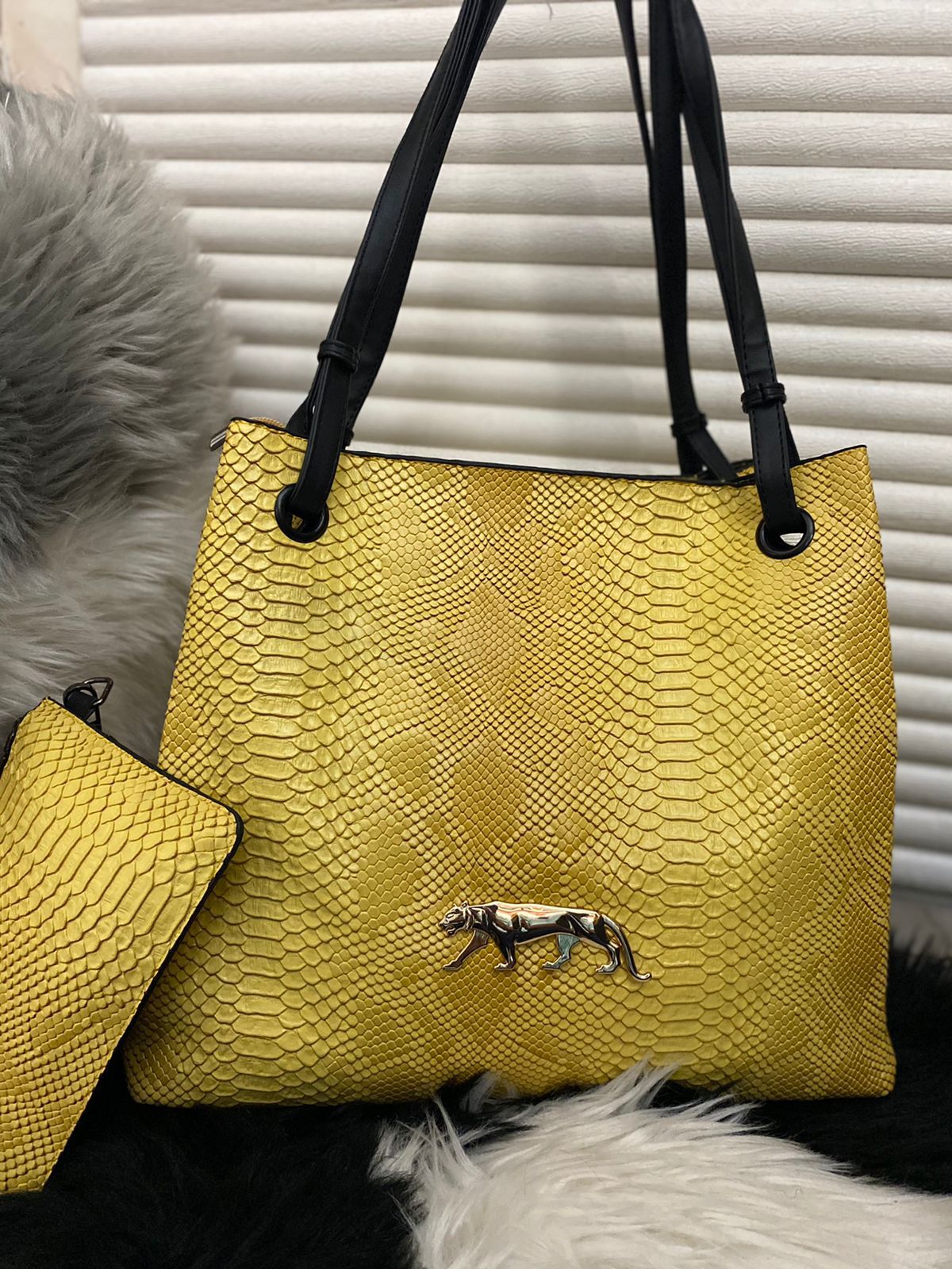 NEW TOTE CROCO LEATHER  FINISH TRAVELLING TOTE BAG FOR WOMEN -BAHH001
