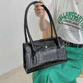 New Fashion Crocodile Pattern PU Leather Female Handbag-FB001HBBL