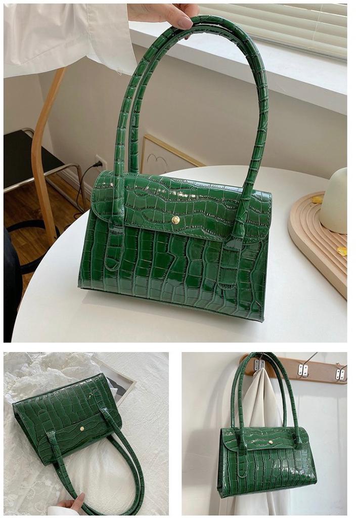 New Fashion Crocodile Pattern PU Leather Female Handbag-FB001HBG