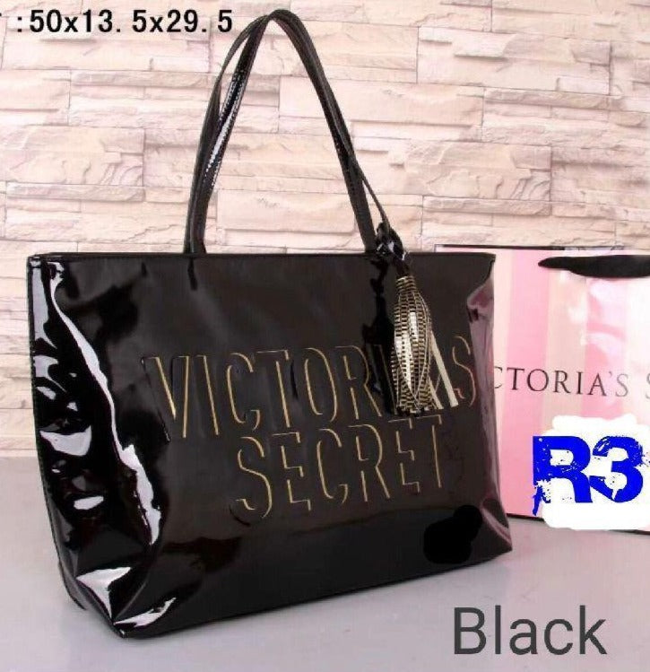 BLACK TRENDY SHINY ELEGANT HAND BAG FOR WOMEN -ANKISB001B