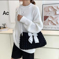 Classy Cloud Feel Bow Bag for women -SHARA001CB