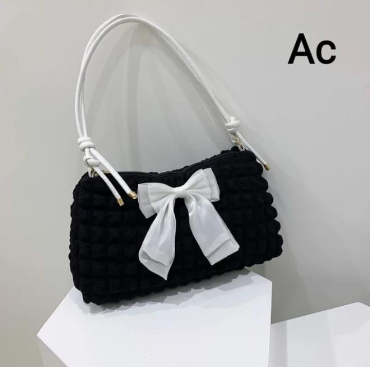 Classy Cloud Feel Bow Bag for women -SHARA001CB