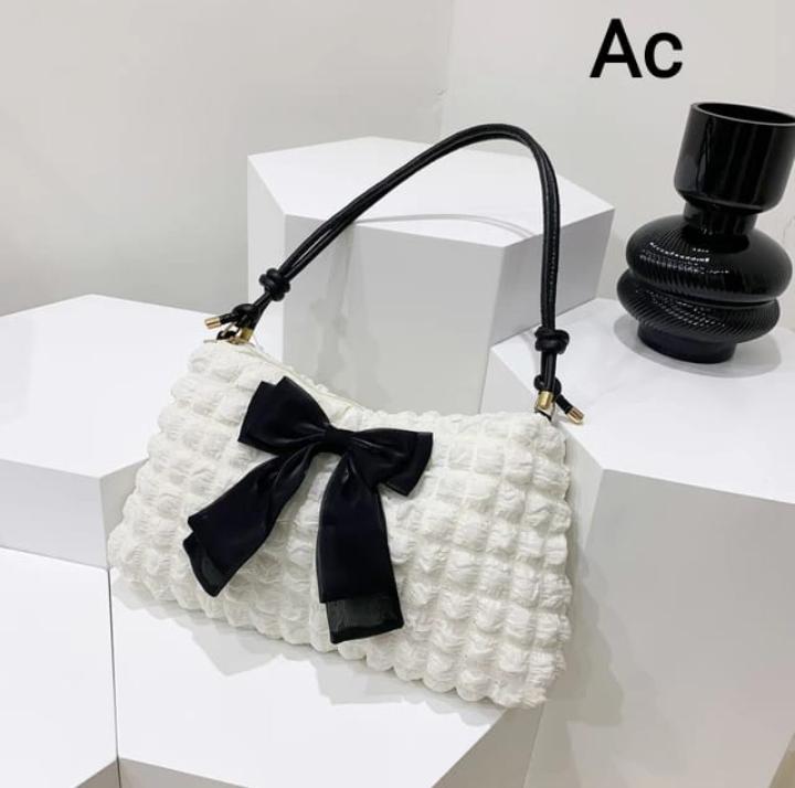Classy Cloud Feel Bow Bag for women -SHARA001CB
