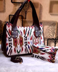 Supreme Jacquard Hand bag with Mobile Pouch-TBC001JHBA