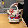Souvenirs Thailand Bucket Sling Bag for Women-SKD001SBA