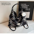 Black Beautiful & Classy TOTE BAG Cum Backpack With Beautiful Keychain-GUP001WBB