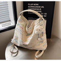 Beautiful  Classy TOTE BAG  Cum Backpack With Beautiful Keychain-GUP001WB