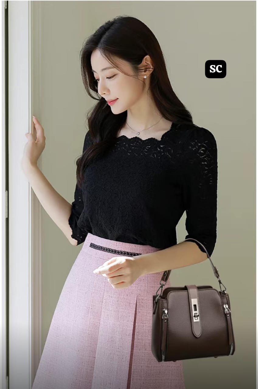 Elegant Deep Brown  Sling Bag for Women -SC001BRS