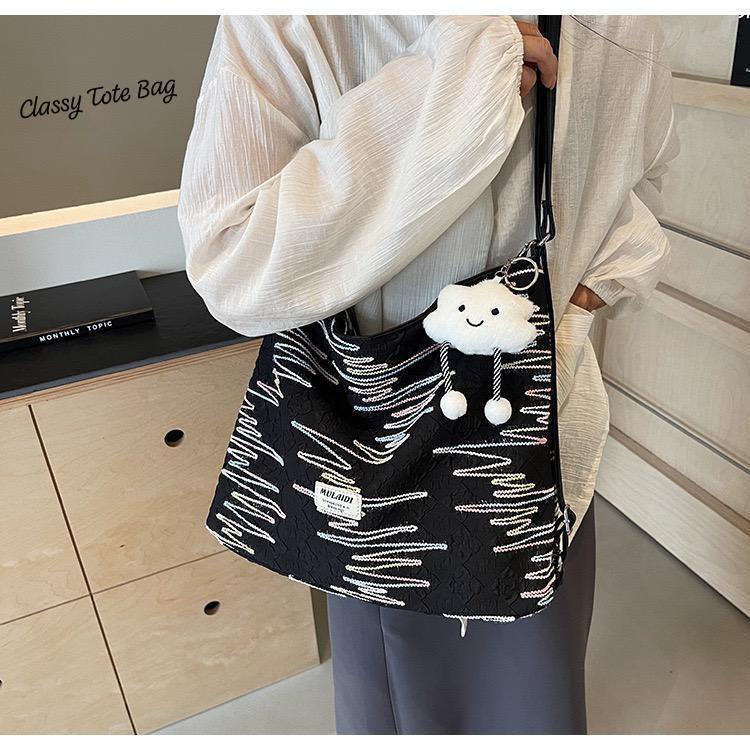 Black Beautiful & Classy TOTE BAG Cum Backpack With Beautiful Keychain-GUP001WBB