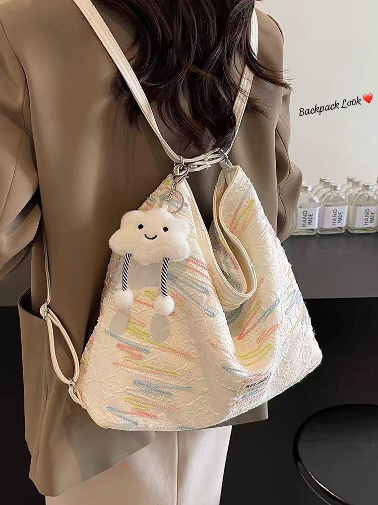 Beautiful  Classy TOTE BAG  Cum Backpack With Beautiful Keychain-GUP001WB