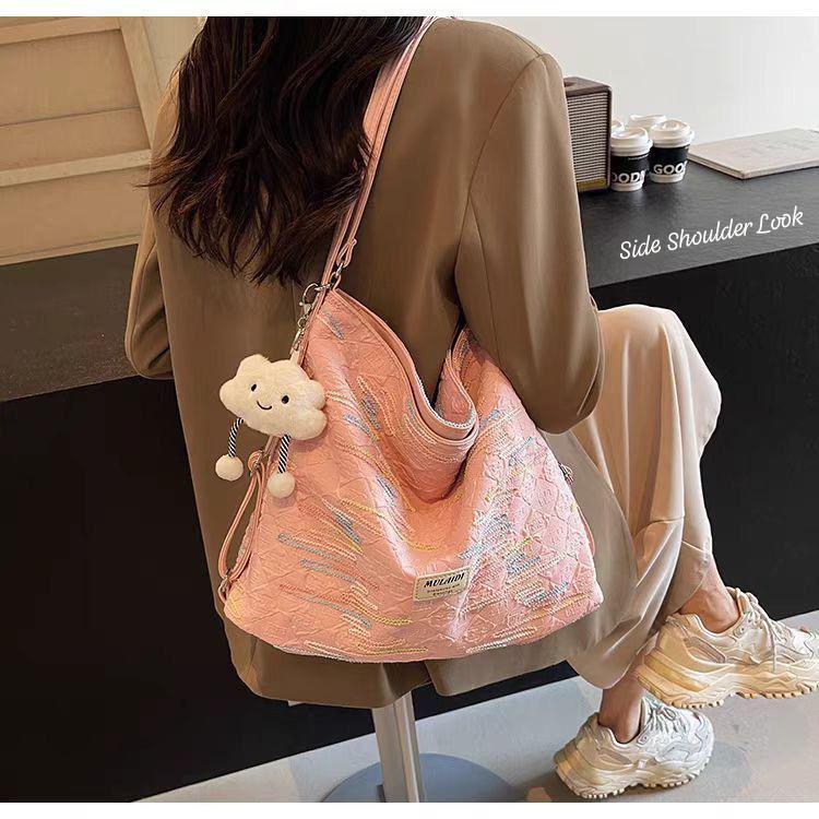 Beautiful  Classy TOTE BAG Cum Backpack With Beautiful Keychain-GUP001WBP