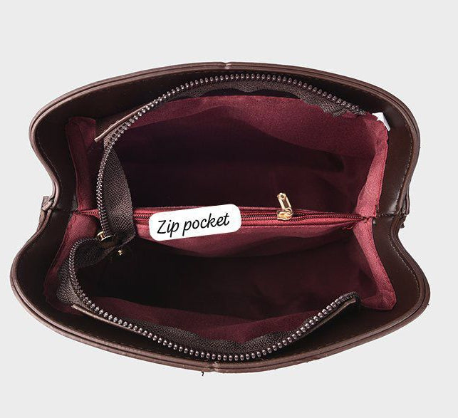 Tan Brown Premium Classy Leather Look Elephant Design  Broad Belt Sling Bag for women -GUP001TBR