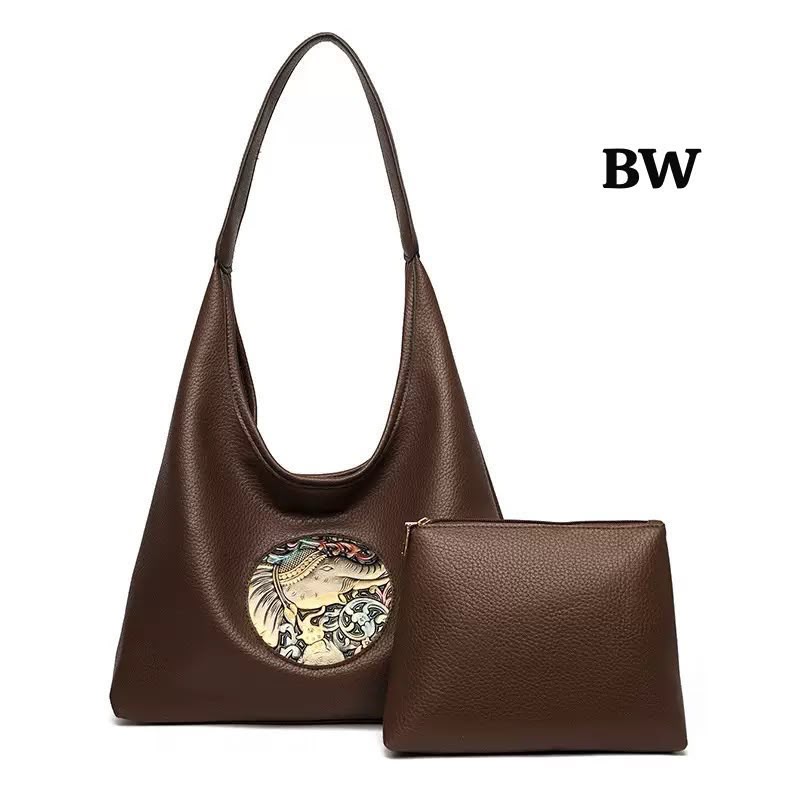 Brown Premium Hand bag for women -KJF001PH